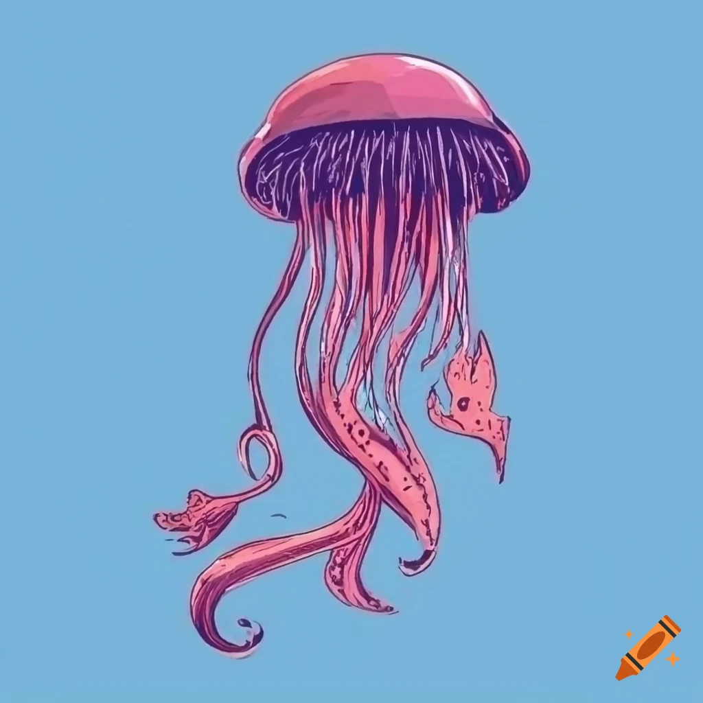 sketch-of-sea-animals-for-t-shirt-design-on-craiyon