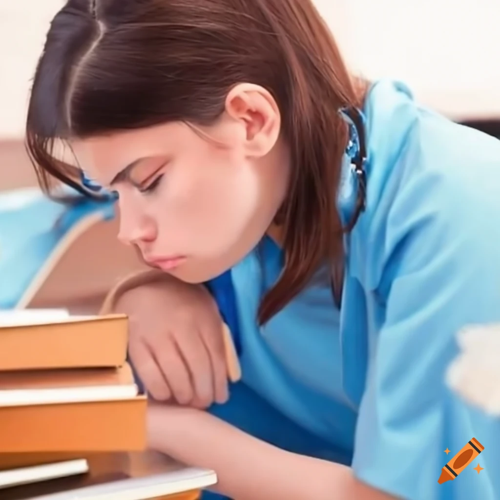 sad vet student at school