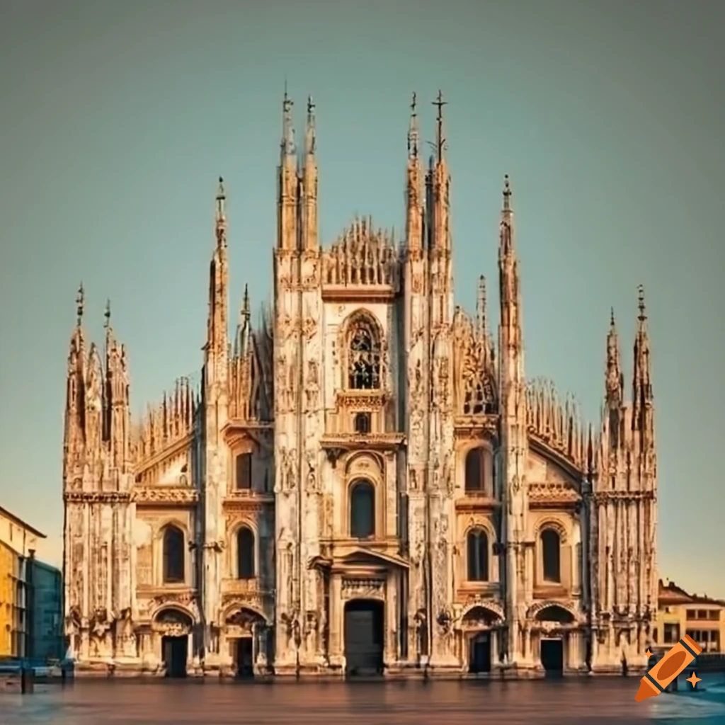 Photo of milan cathedral in italy on Craiyon