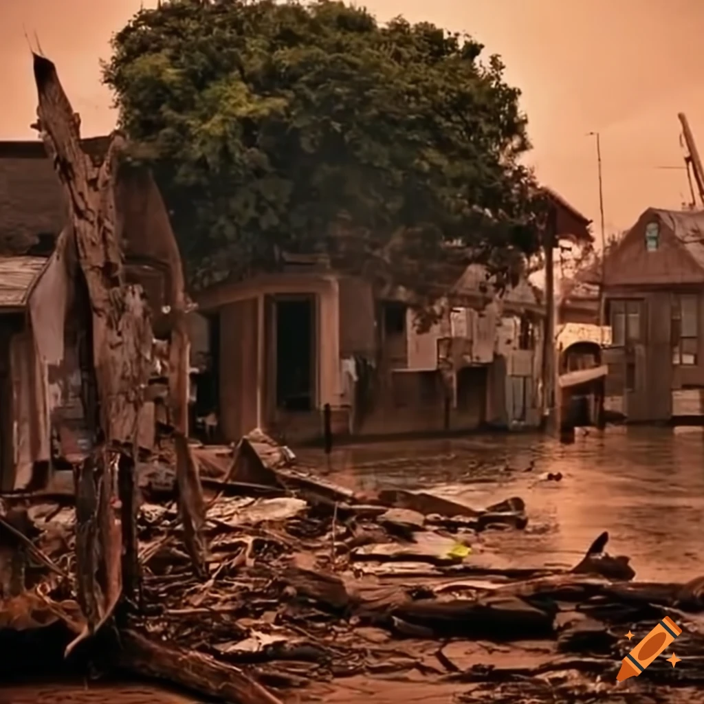 Image of a slum or shanty town on Craiyon