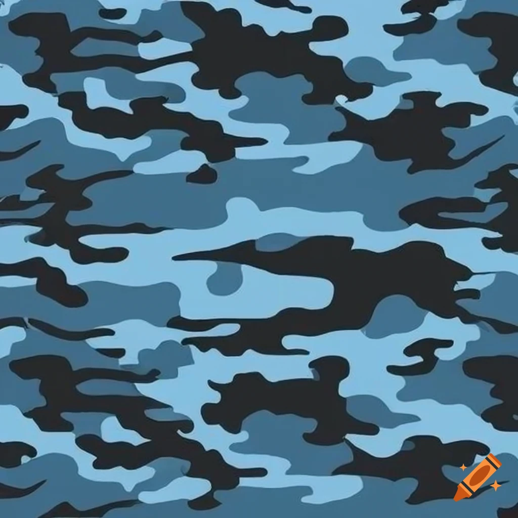 Camouflage pattern design on Craiyon