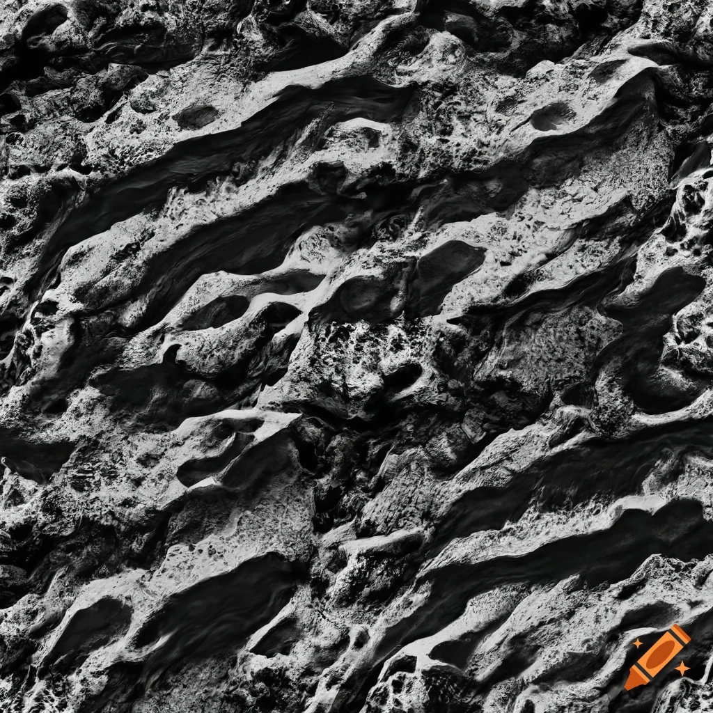 Seamless black and white rock texture