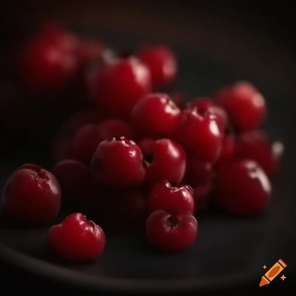 close-up of delicious berries