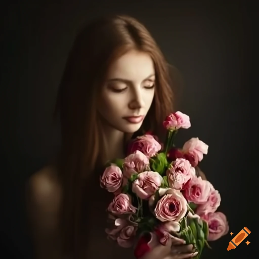 Photorealistic Reflection Of A Young Woman In A Vase With A Mirrored photorealistic-reflection-of-a-young-woman-in-a-vase-with-a-mirrored