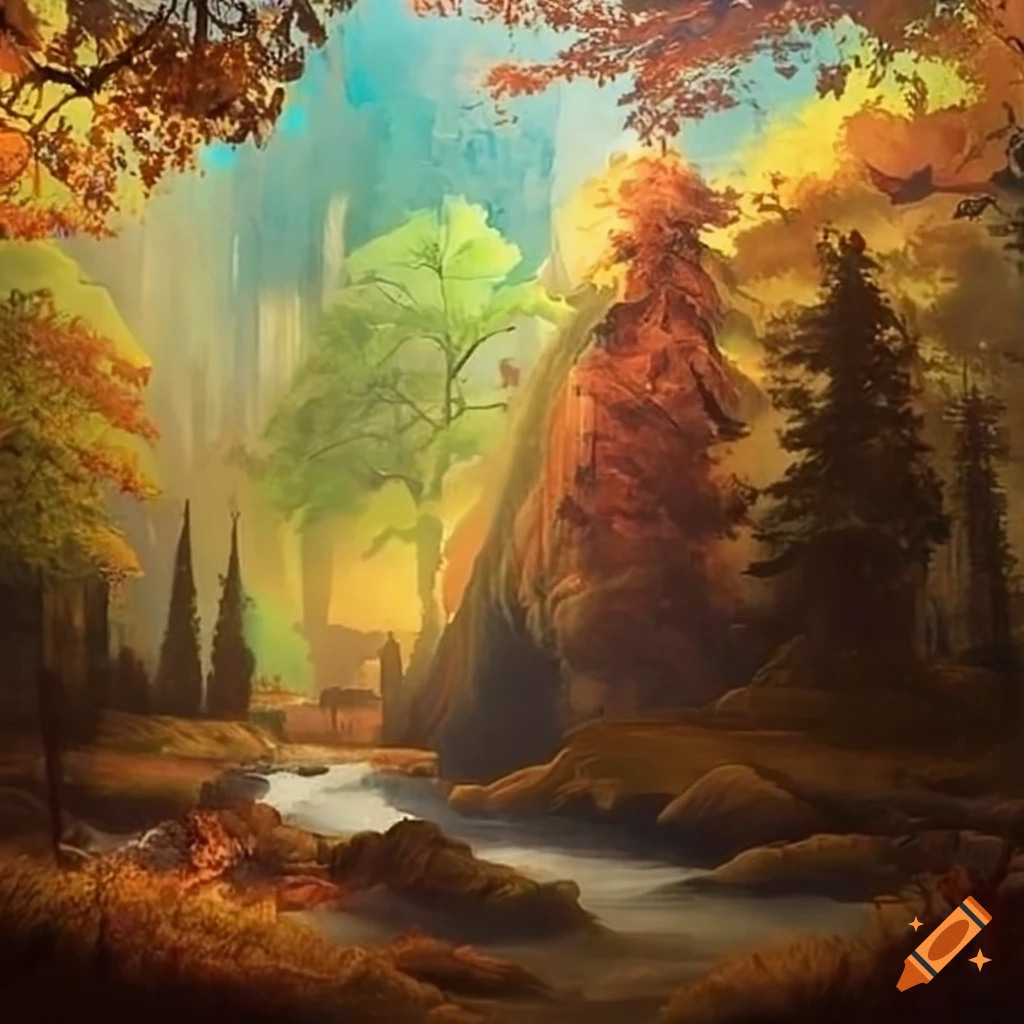 dreamy landscape with a beautiful horizon