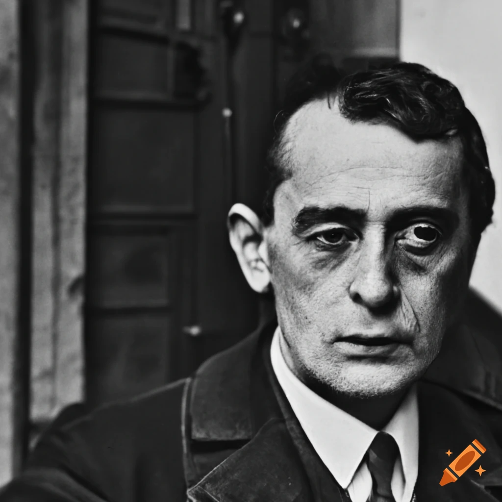 portrait of Lucio Urtubia, Spanish anarchist