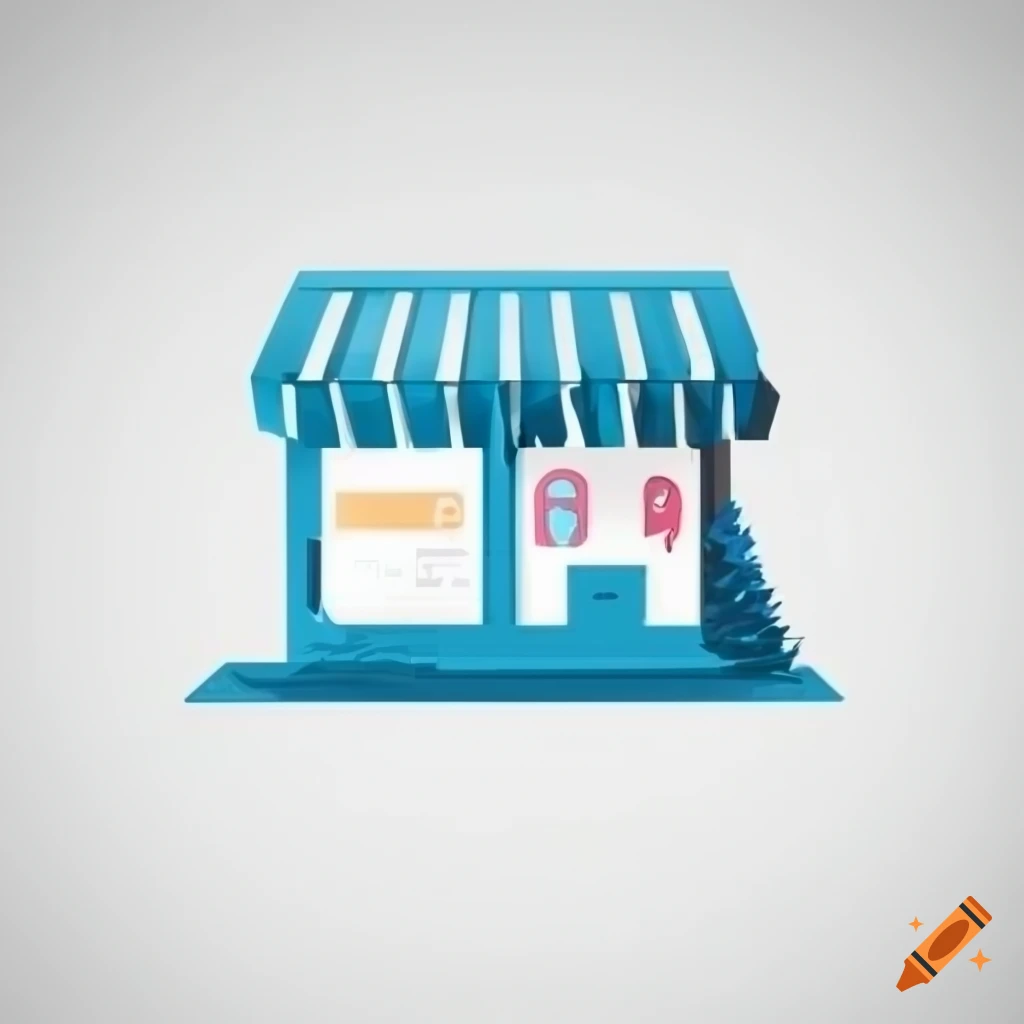 Logo for all goods hub store on white background on Craiyon