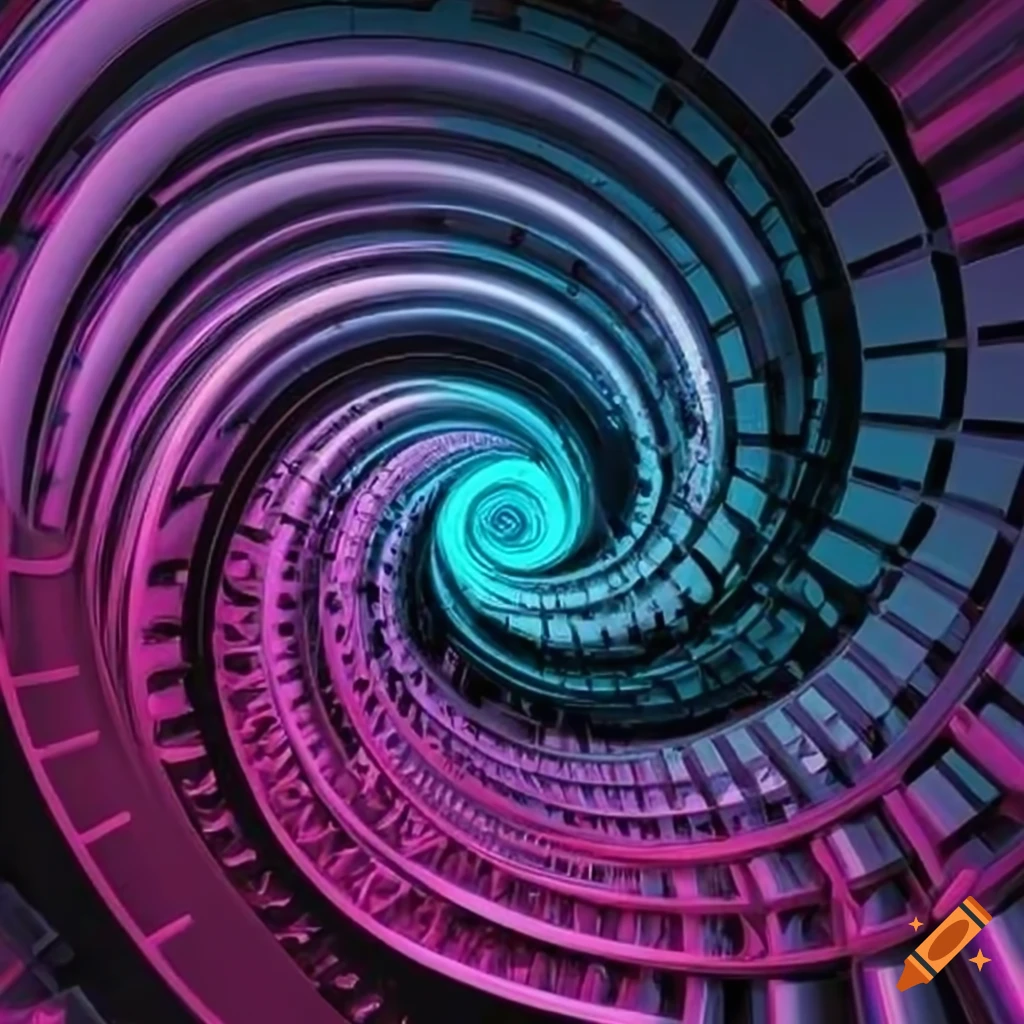 futuristic spiral design