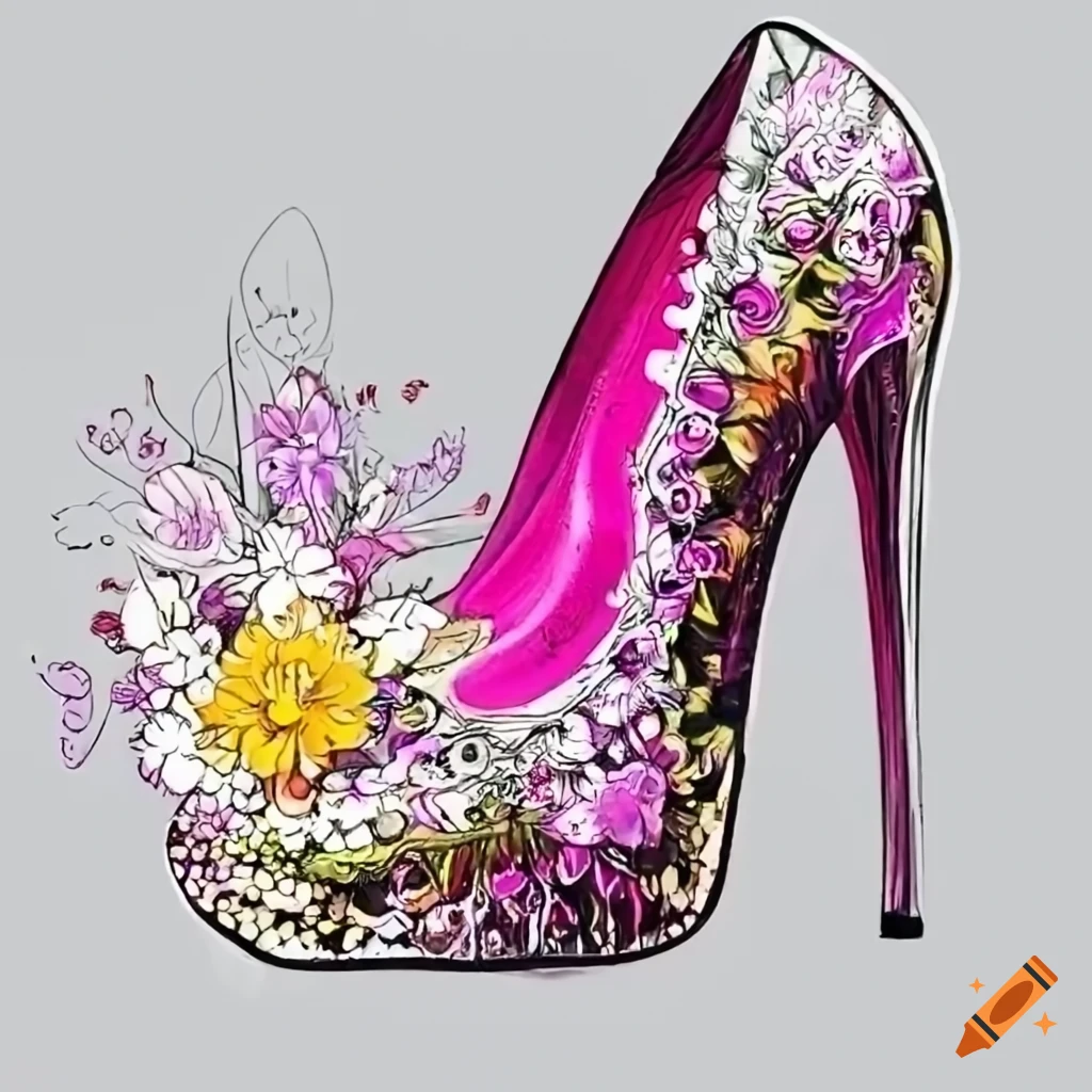 Highheeled Shoes Woman Fashion Footwear Artwork Stock Vector (Royalty Free)  585938231 | Shutterstock