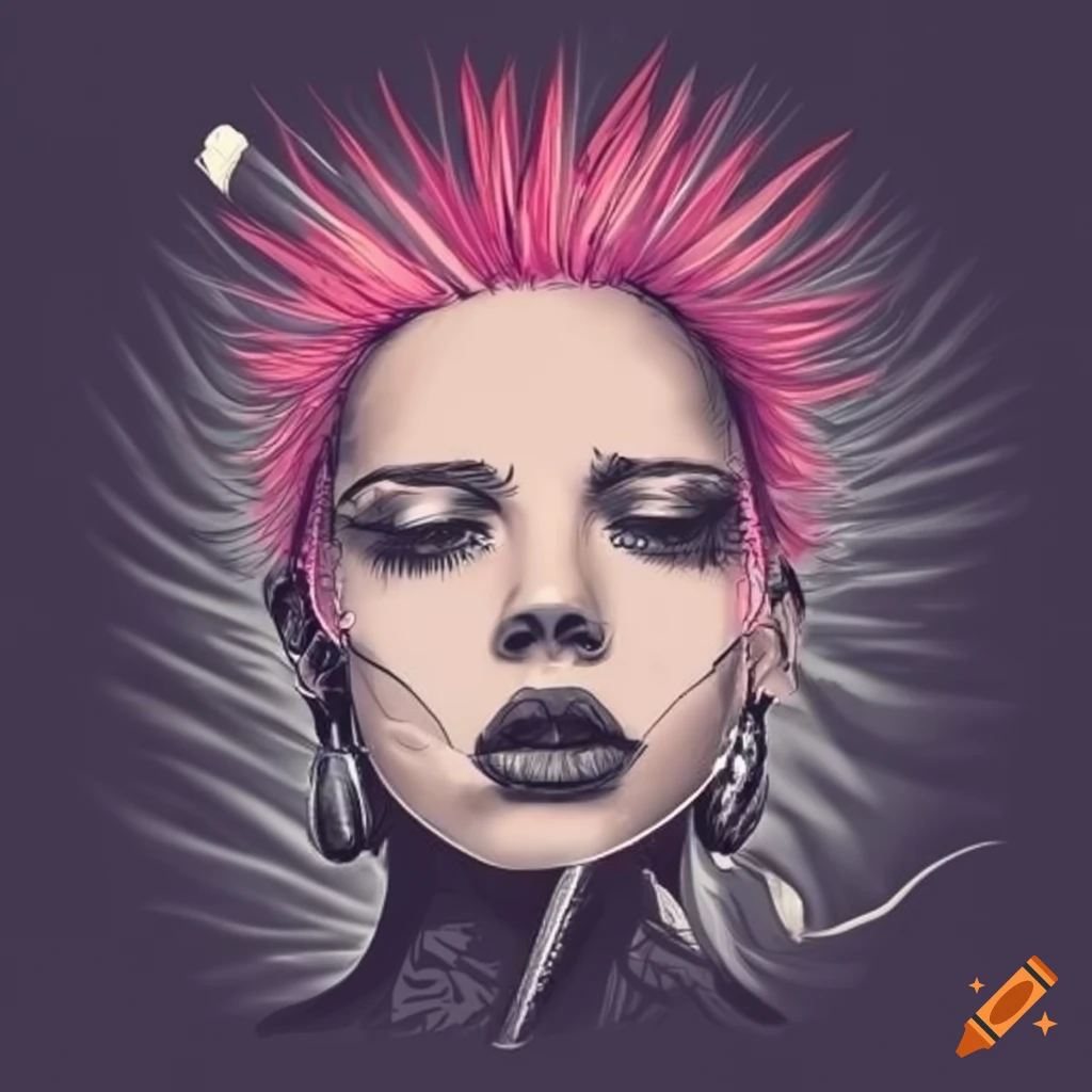Logo For A Punk Rock Band With The Text nunca Fui S On Craiyon