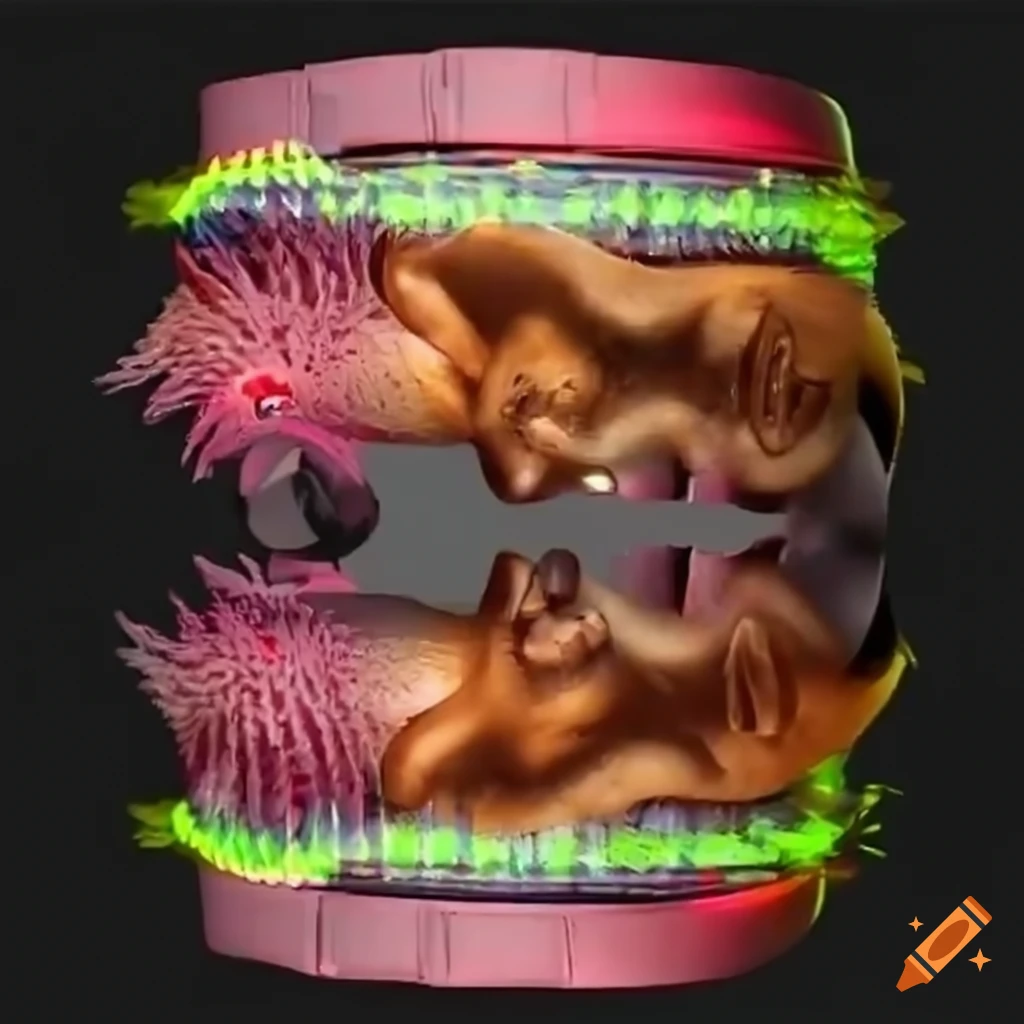 glowing hedgehog with buff muscles