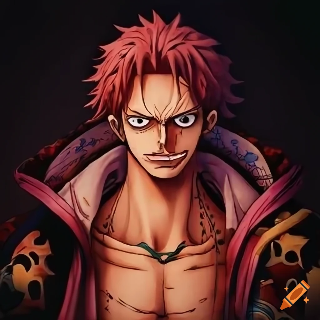 Image of gol d. roger and shanks from one piece on Craiyon