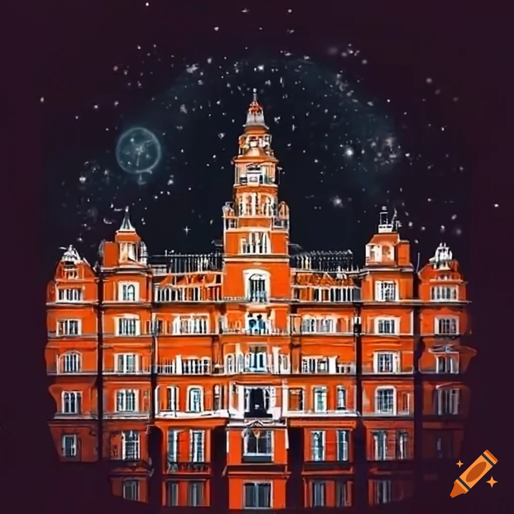 doodle of Royal Holloway University Founders building