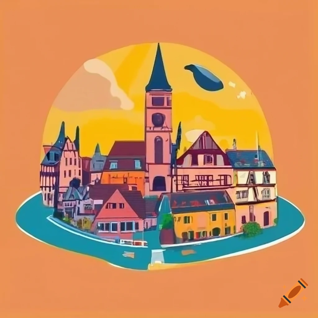 image of a road trip in Alsace