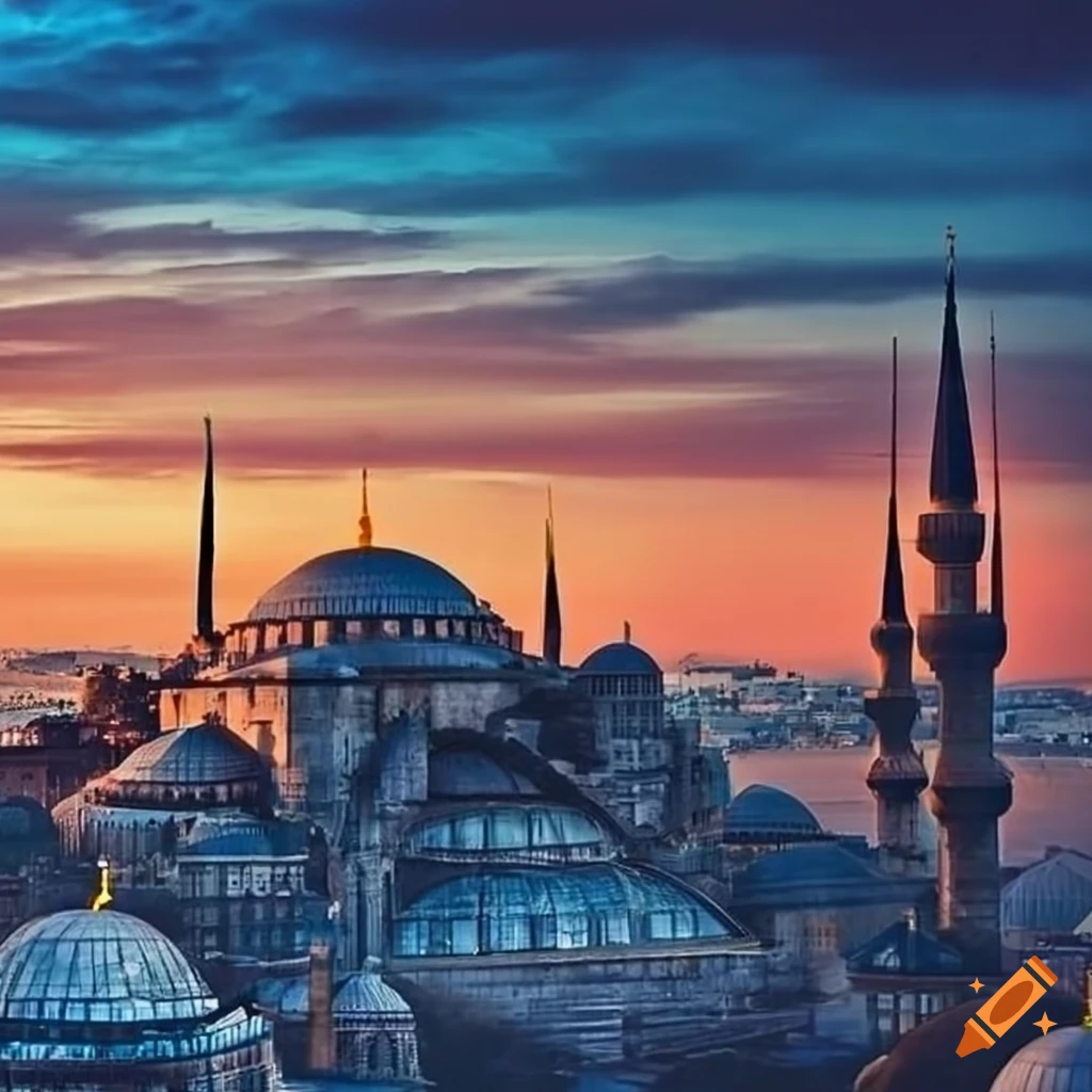 Panoramic View Of Istanbul Cityscape On Craiyon