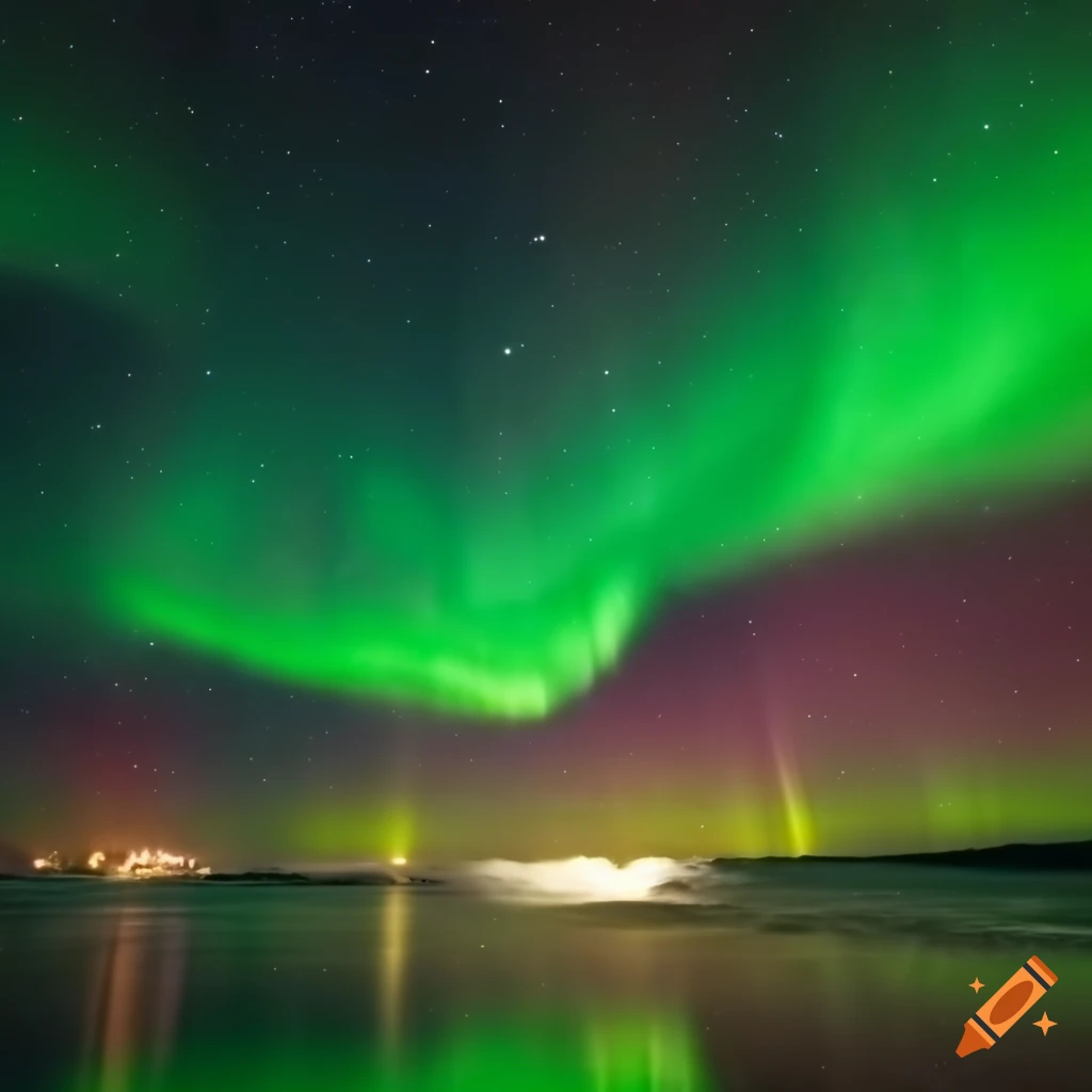 Stunning aurora borealis