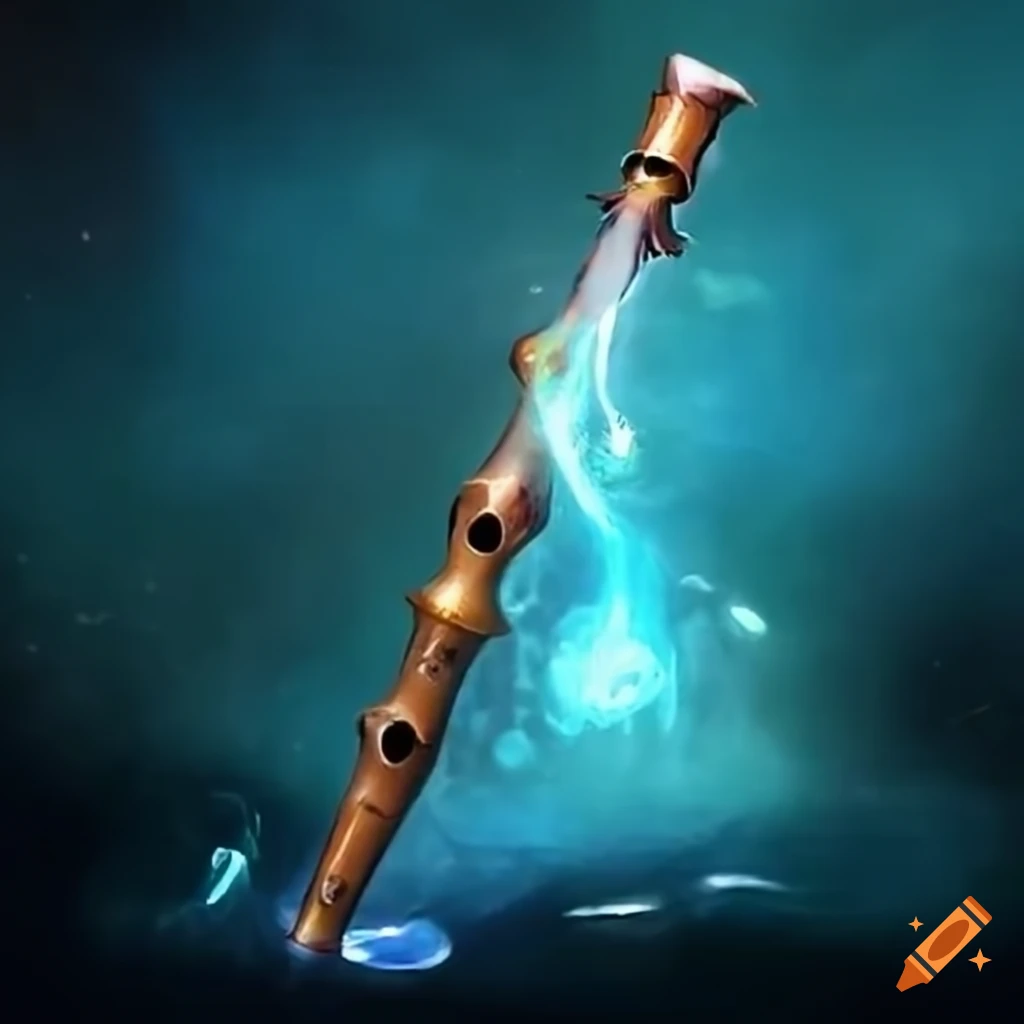 Magical flute instrument for dnd (dungeons and dragons) on Craiyon