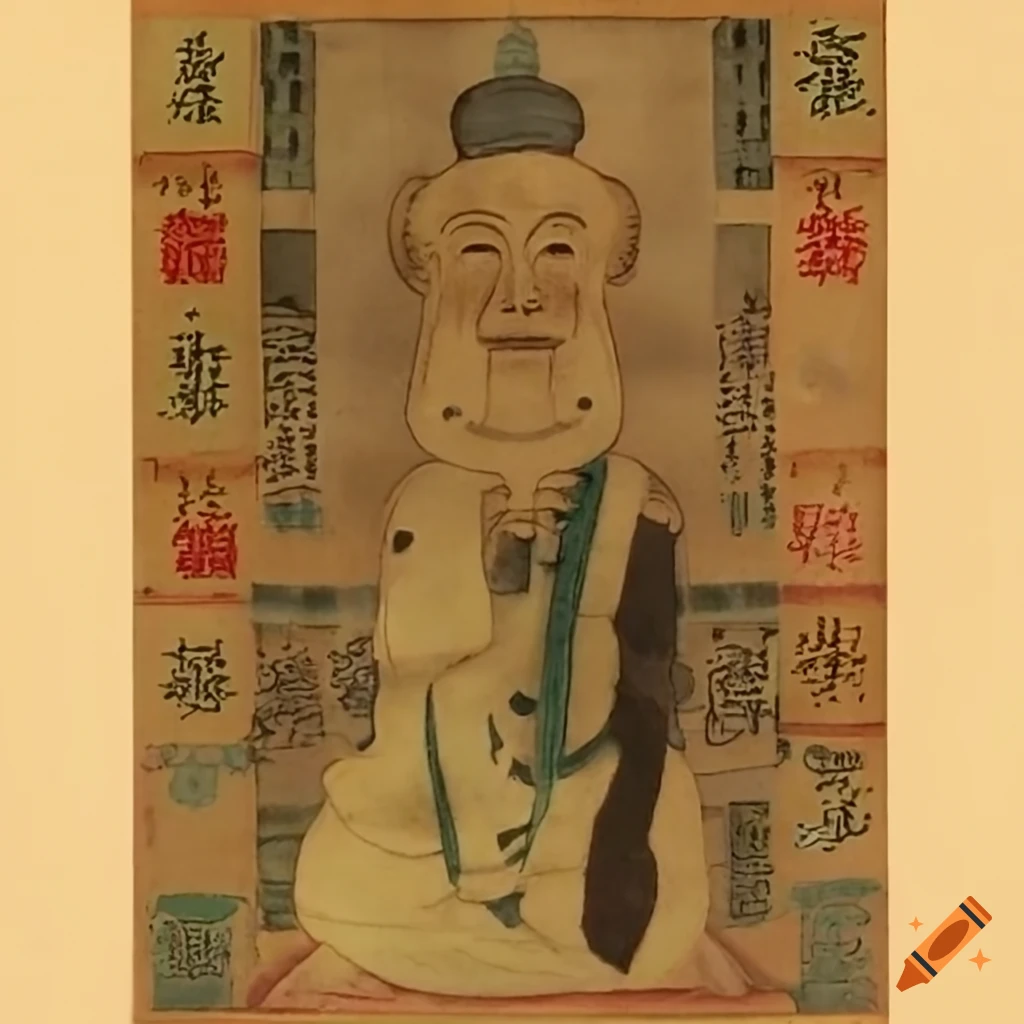 Image of an ancient Chinese scribe on Craiyon