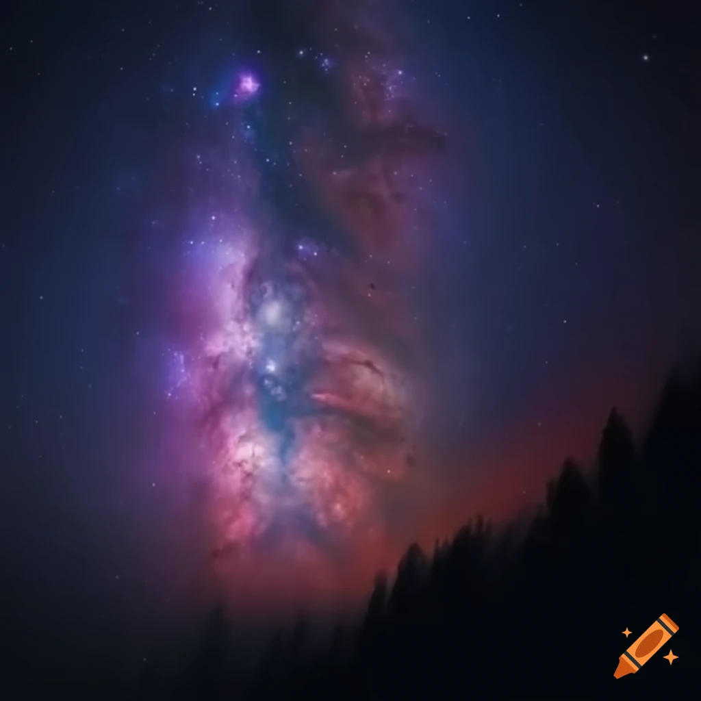 cinematic image of a beautiful galaxy