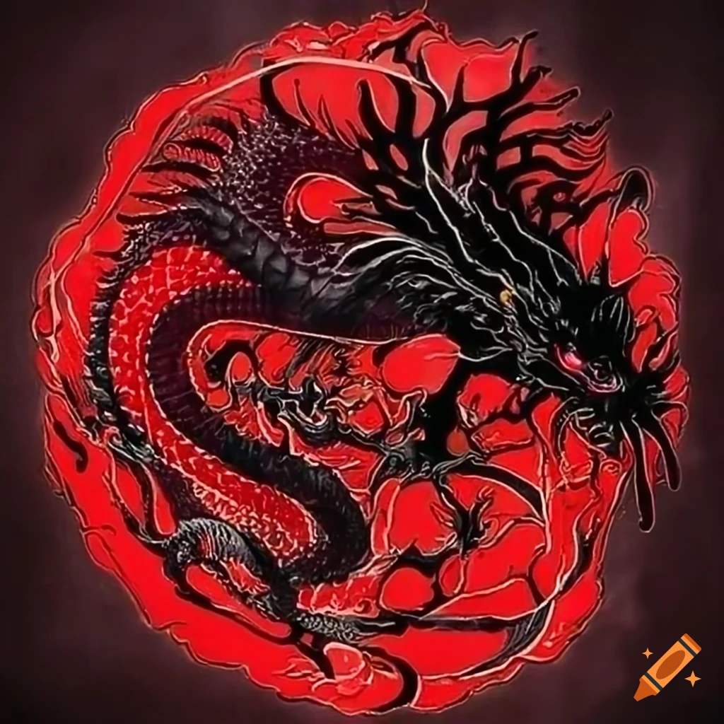 red-and-black-chinese-dragon-on-craiyon