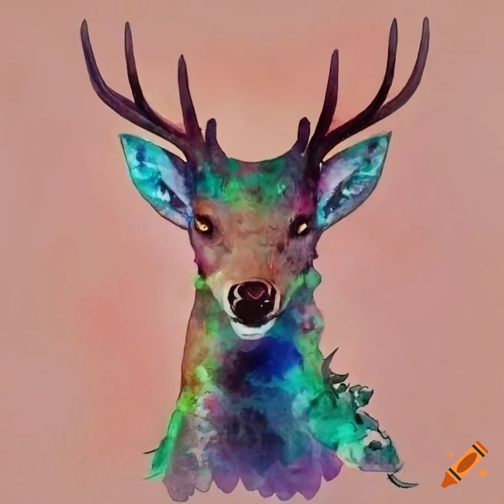 Image Of A Majestic Deer like Creature With Long Horns On Craiyon image-of-a-majestic-deer-like-creature-with-long-horns-on-craiyon