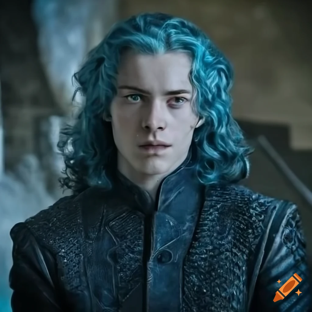 character from House of the Dragon with icy blue hair
