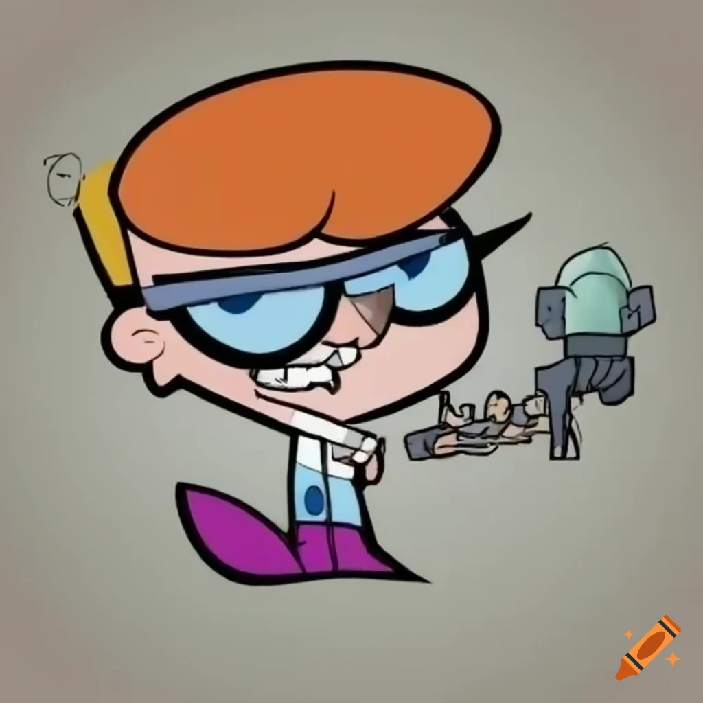 Anime style rendition of dexter's laboratory on Craiyon