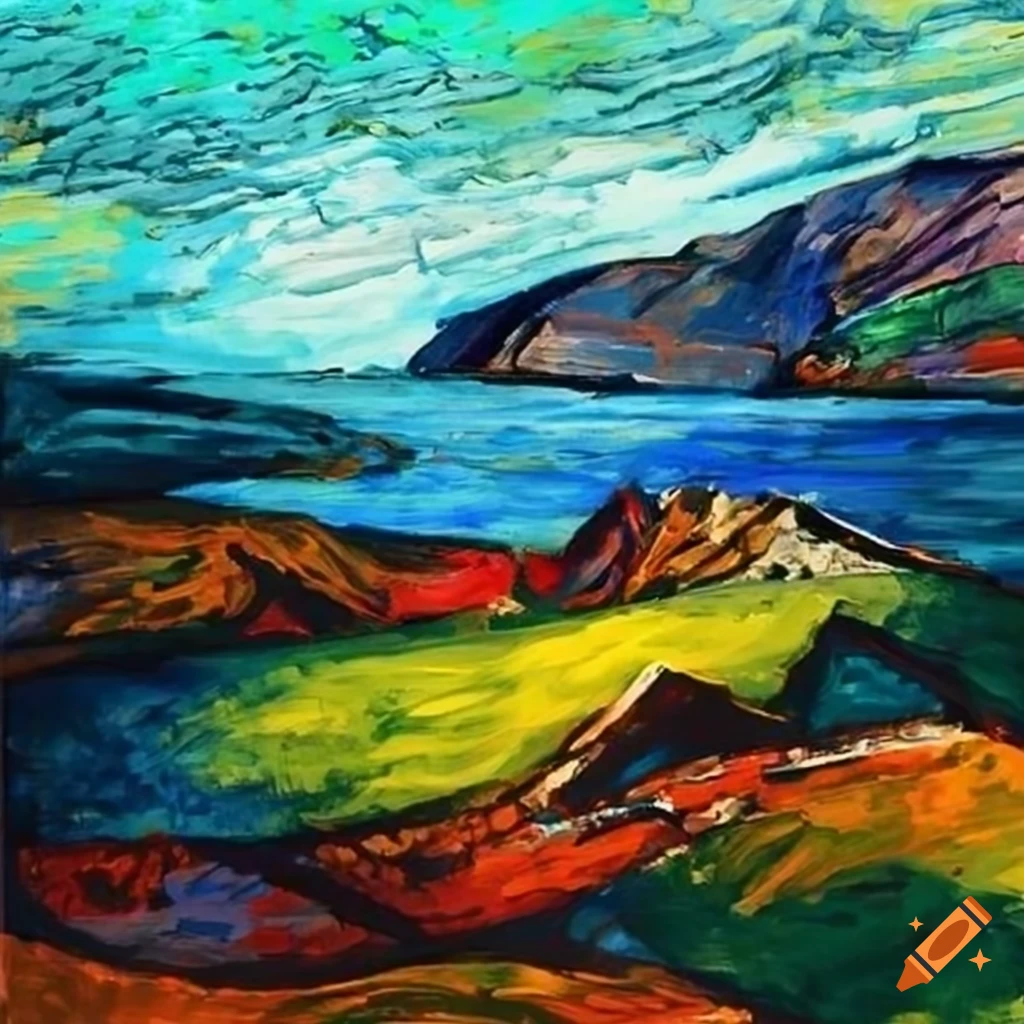 Picasso's depiction of Scottish landscape