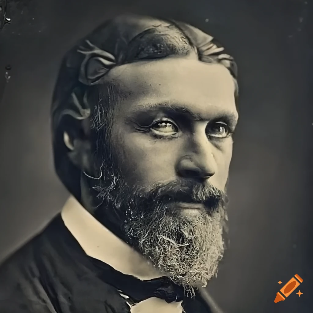 Victorian tintype portrait of a young man on Craiyon