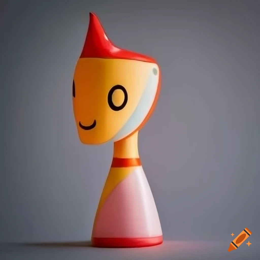 Retrostyle kawaii figure in czechoslovakian design on Craiyon