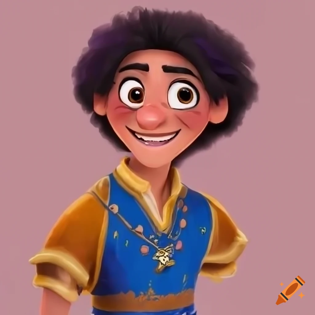 Illustration of a swedish prince as a disney character on Craiyon