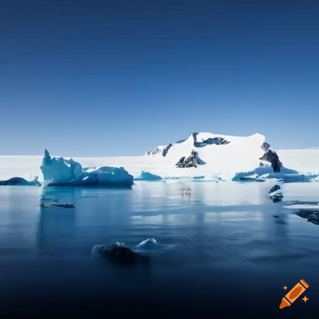 image illustrating the impact of climate change in Antarctica