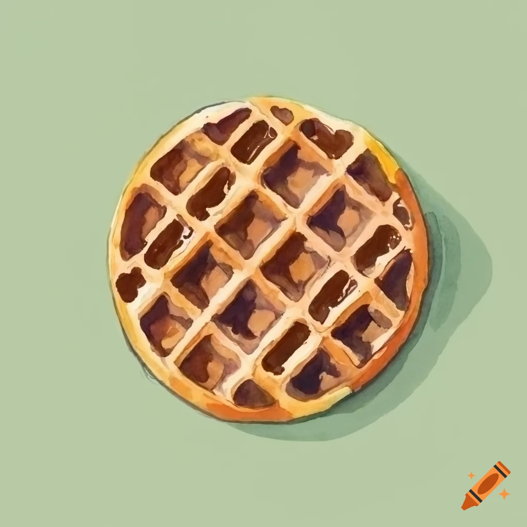 Kobo Kanaeru waffled - Waffle falling over 💙 - CuteCafe - Cute.Art