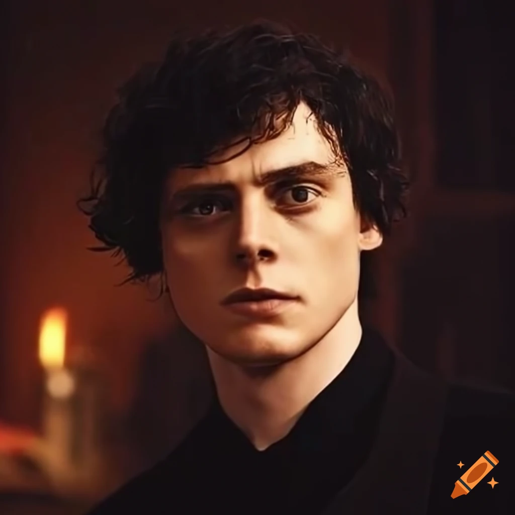 romantic picture of Evan Peters and Aneurin Barnard