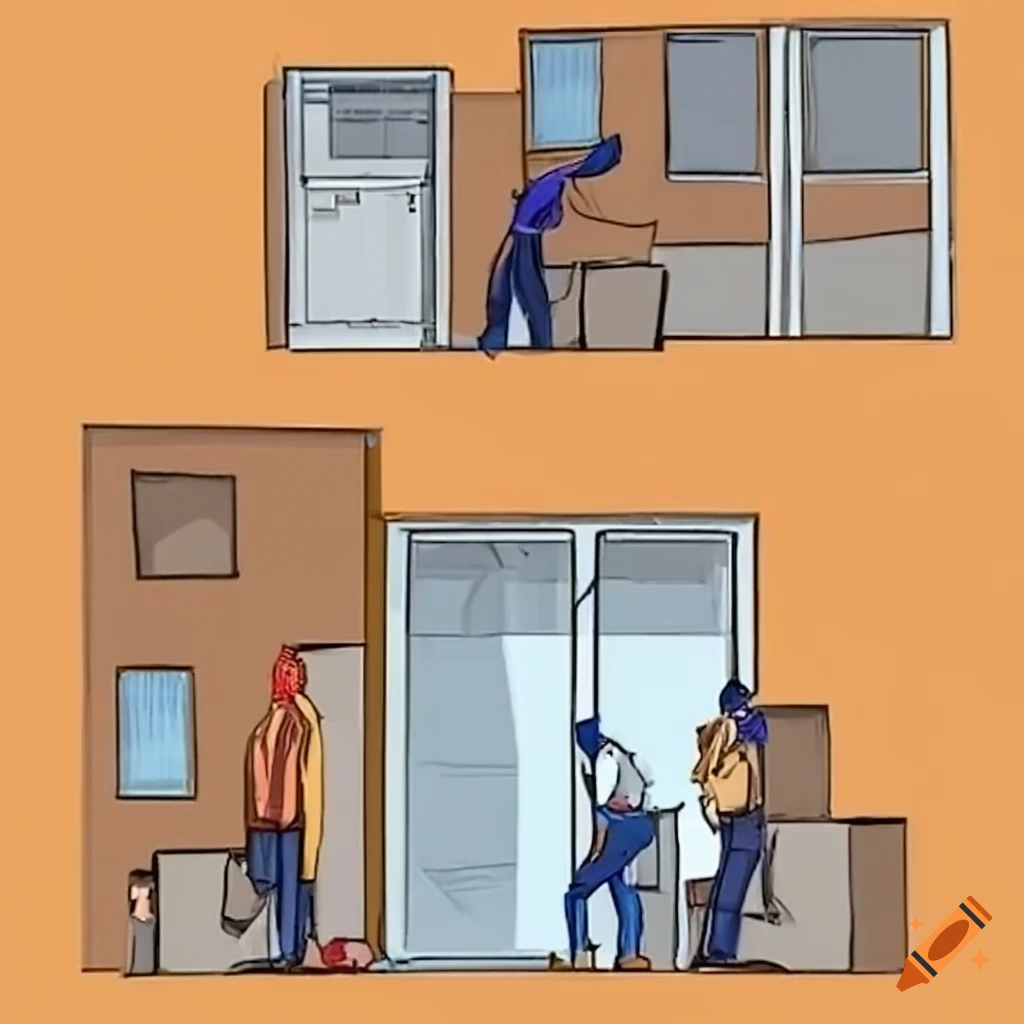 professionals packing up a house