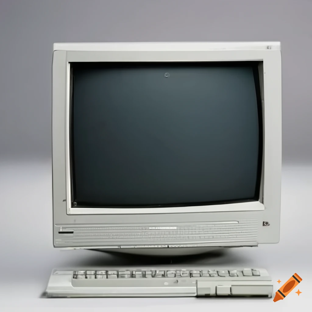 Vintage Computer With Crt Monitor On Craiyon