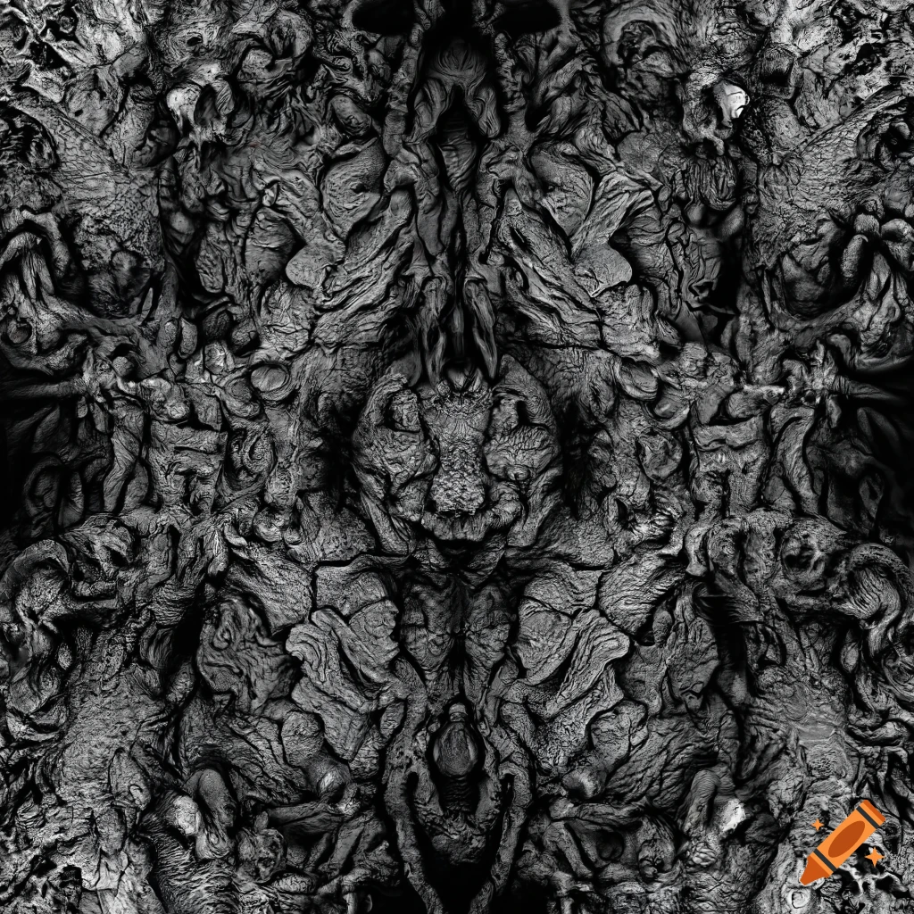 Seamless black and white creature texture on Craiyon