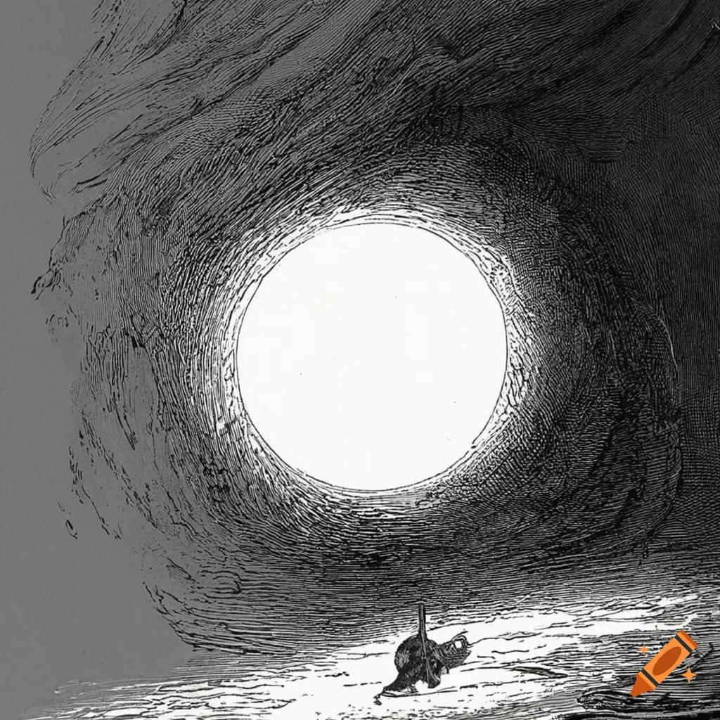 illustration of a retrofuturist planet