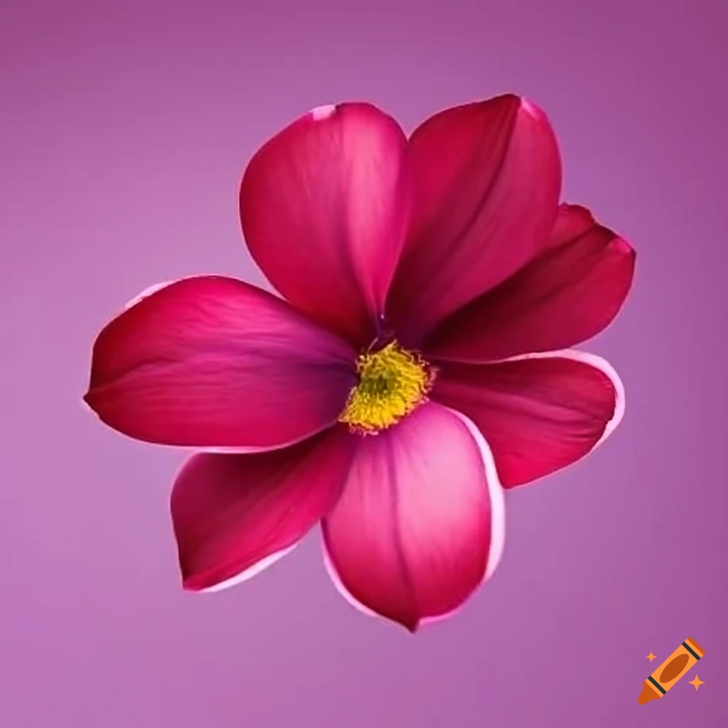 minimalist art of a 7-petal flower