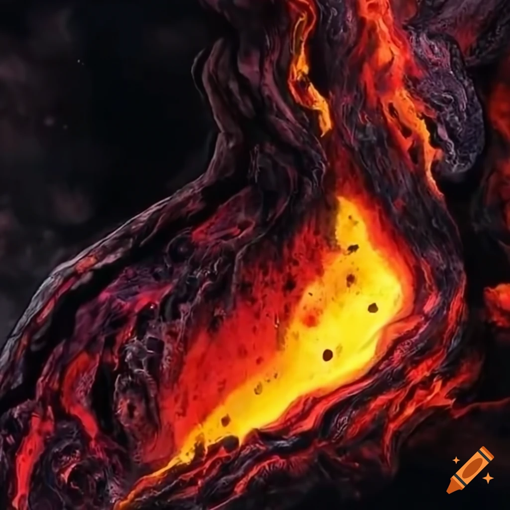 image of rising lava