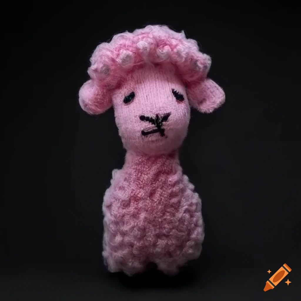 creepy sheep plushie inspired by Trivia Murder Party