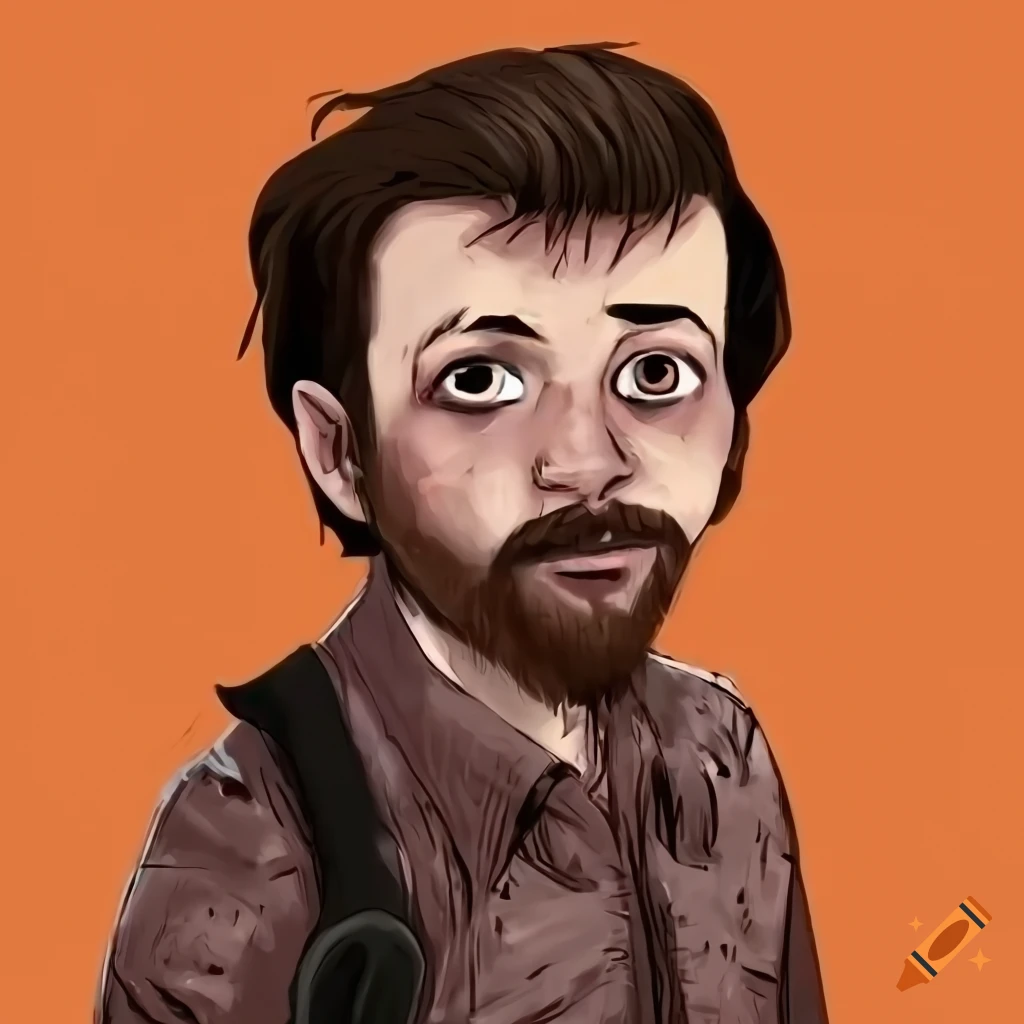 digital art of Jimmy Donaldson in the style of The Walking Dead