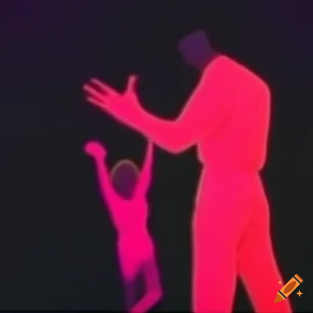 2011 meme of a dancing chinese girl in rainbow on Craiyon