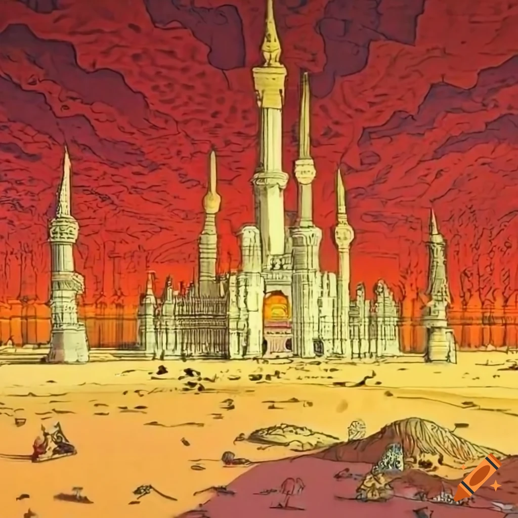 Golden citystate in the desert