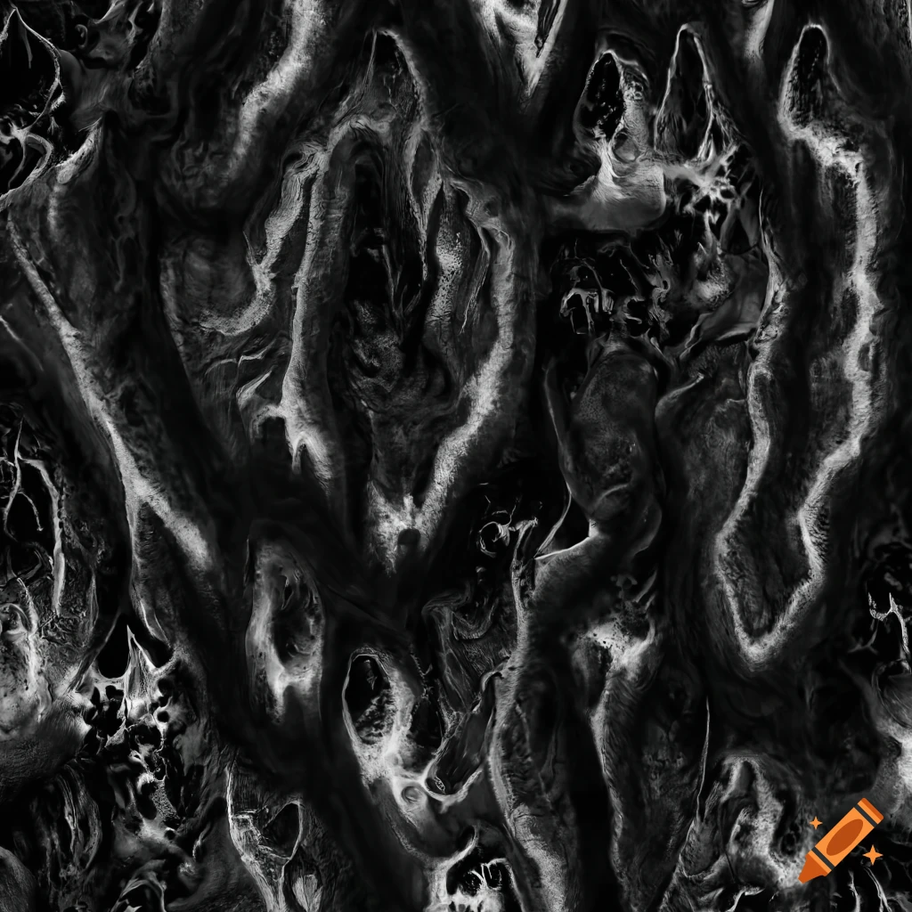 seamless black and white creature texture