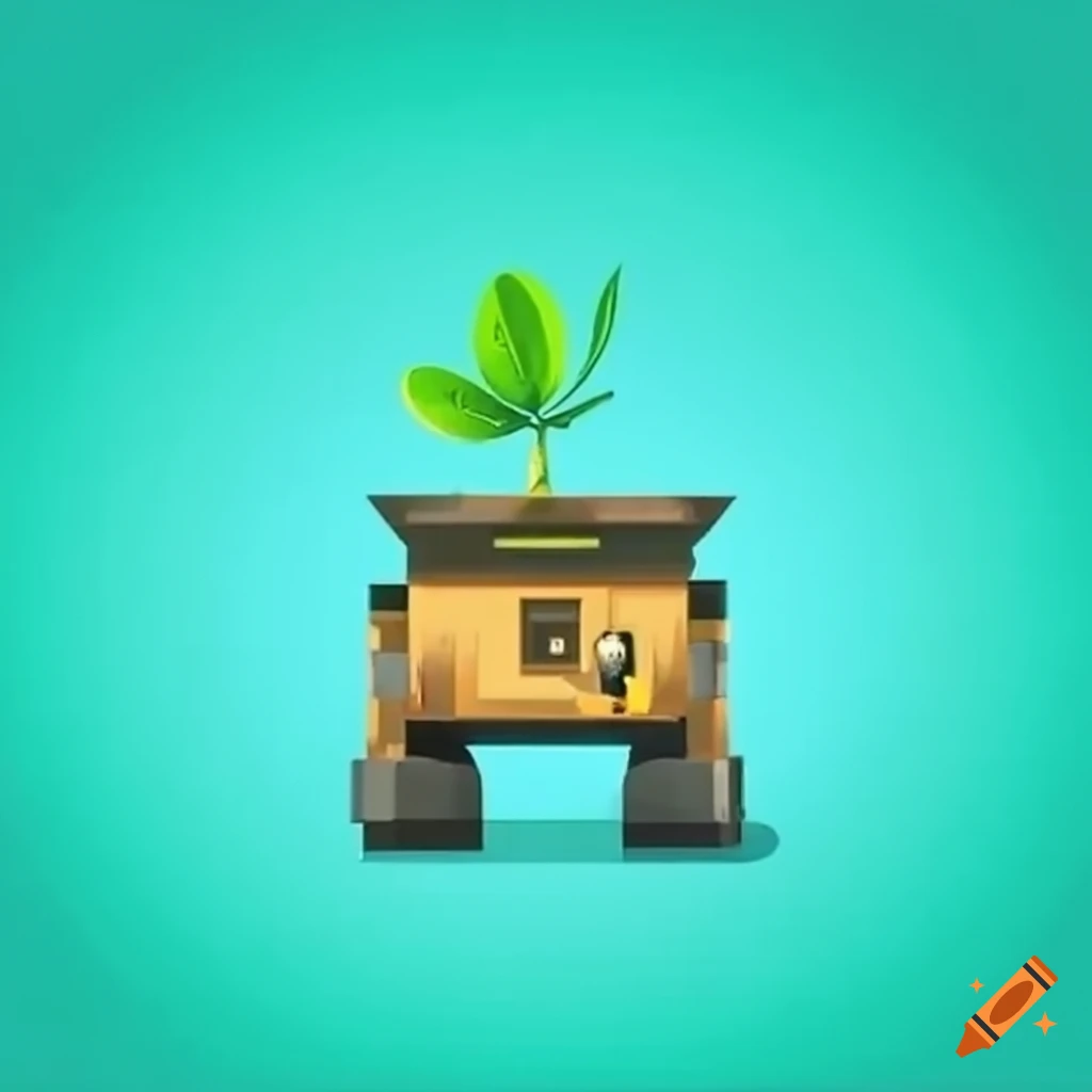 Walle holding a green plant