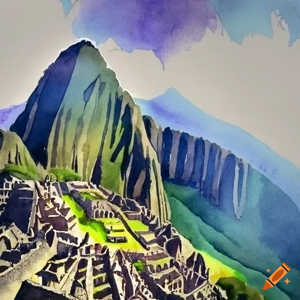 Ruin of ancient civilization Machu Picchu. Stock Vector by  ©alina.88@inbox.ru 191447132