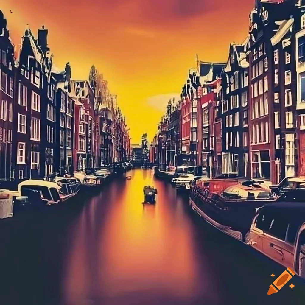 Amsterdam Cityscape On Craiyon