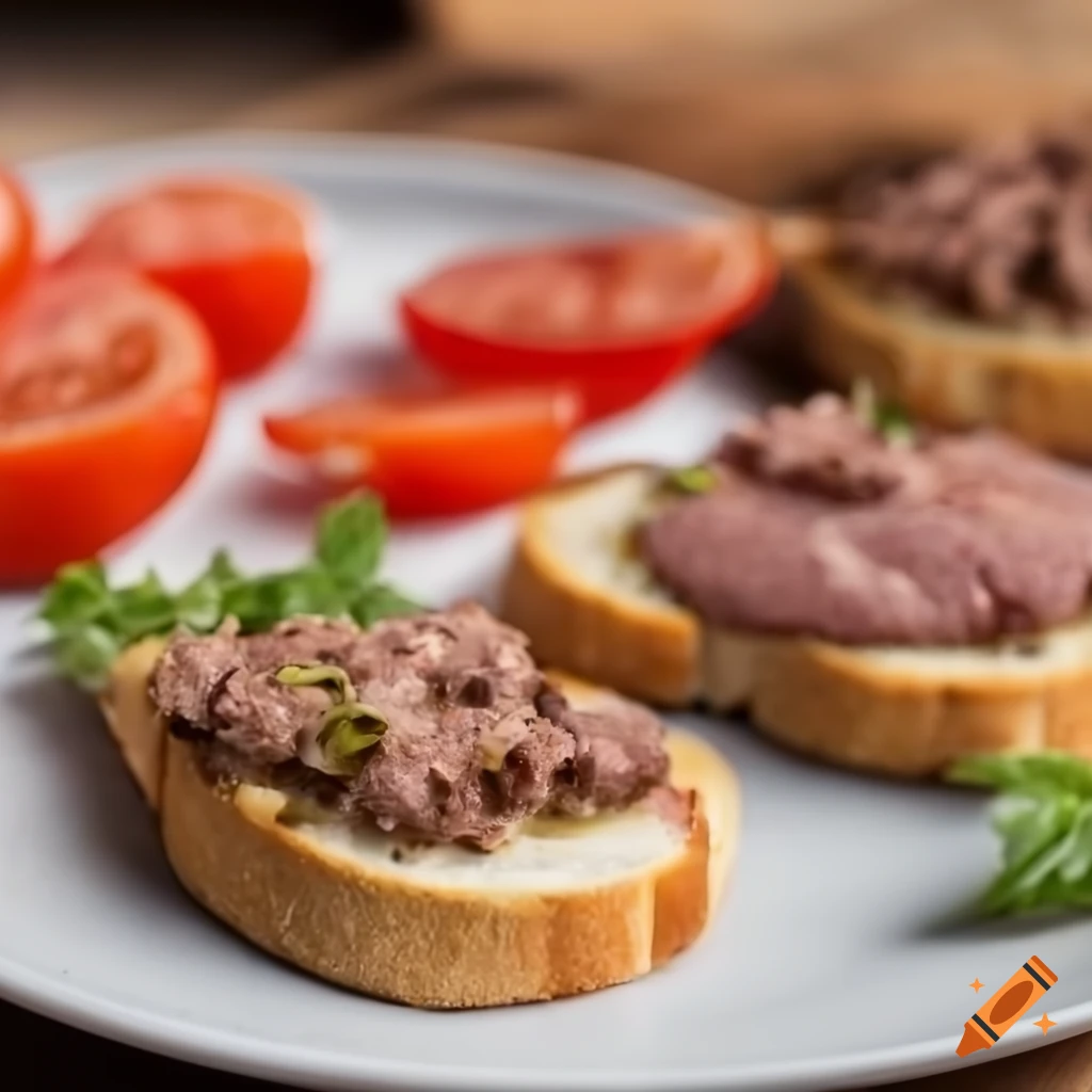 mouthwatering hamburger bruschetta
