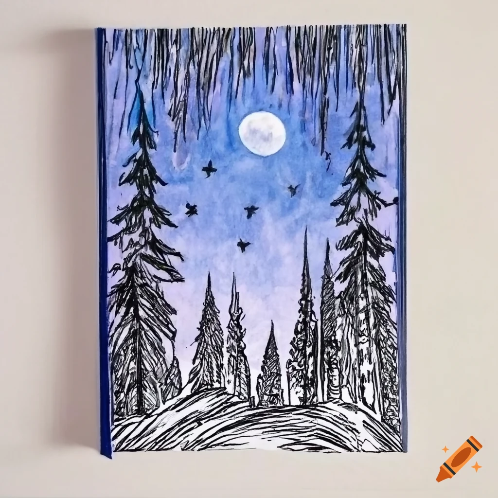 Easy Oil Pastel Drawing / Purple Night Sky - YouTube